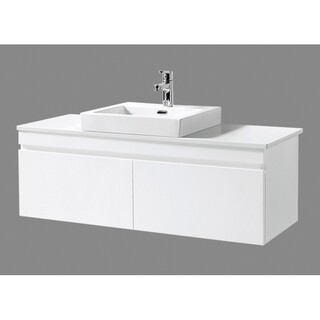 Vanity White gloss 2PAC2 Draw cabinet Soft close drawers Onyx top, Stone Top & Above Counter Ceramic Basin Size: 1200 x 465 x 520mm