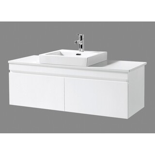 Vanity White gloss 2PAC2 Draw cabinet Soft close drawers Onyx top, Stone Top & Above Counter Ceramic Basin Size: 1200 x 465 x 520mm
