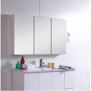 MIRROR 3 DOOR SHAVING CABINET 1200WX700HX150D NEW WALL HUNG OR IN-WALL PENCIL  EDGE