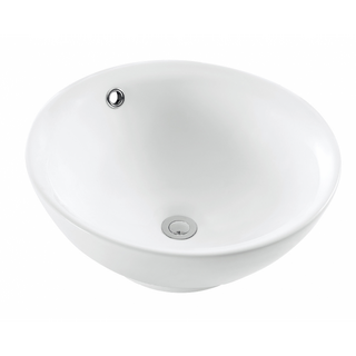 Round Circular White Ceramic Above Counter Basin 420x420x170mm