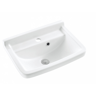 Rectangle White Ceramic Wall Mounted Basin 460x330x210mm
