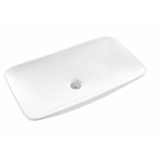 Oval Shape White Ceramic Above Counter Basin 700x400x125mm