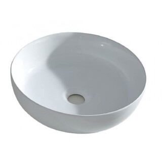 Round White Ceramic Above Counter Basin 360x360x110mm