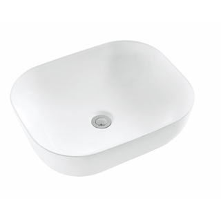 Oval Shape White Ceramic Above Counter Basin 495x390x150mm
