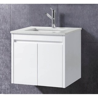 Wall Hung Vanity 600mm White Gloss 2Pac with Stone Top & Under Mount Ceramic Basin 600 x 465 x 520mm?
