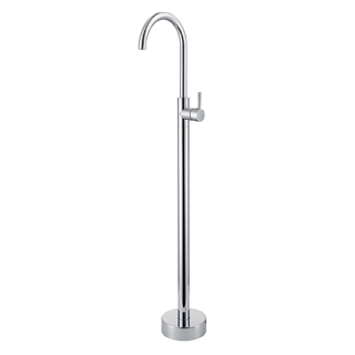 Norico Pentro Round Chrome Solid Brass Freestanding Mixer