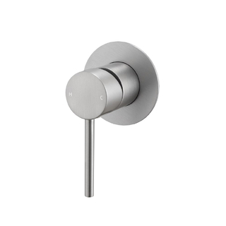 LUCID PIN - Brushed Nickel Wall Mixer (65MM Cover Plate）