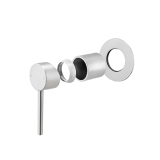 LUCID PIN Brushed Nickel Wall Mixer with 80MM Cover Plate Trim Kit  Only (match CLPM)