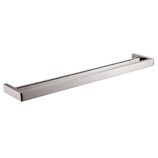 IVANO Series Square Brushed Nickel Double Towel Rail 800mm