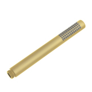 Round Single Function Brushed Brass Handheld Shower (Brass)