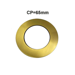 Brushed Brass Round Cover Plate 65mm