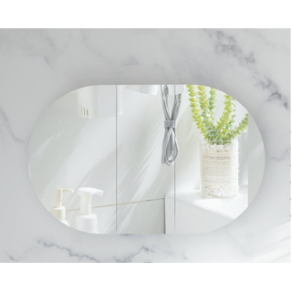 CARYSIL Mystic 1200X750mm MATTE WHITE OVAL Shaving Cabinet