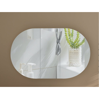 CARYSIL Mystic 1200X750mm WALNUT OVAL Shaving Cabinet