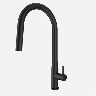 Carysil Slim Matte Black Pull Out Kitchen Mixer
