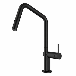 Carysil Angle Matte Black Pull Out Kitchen Mixer