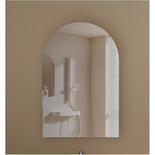 CARYSIL Imperial 600 x900mm WALNUT Arch Shaving Cabinet