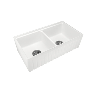 Carysil Fine Fireclay Double Bowl 838 x 457 x 232mm