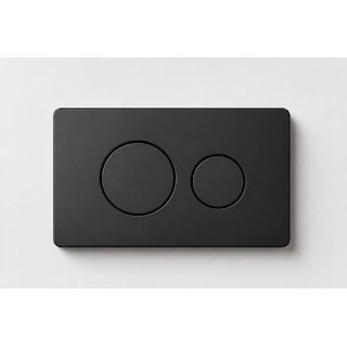 Carysil Matte Black Round SS304 In Wall Toilet Push Plate