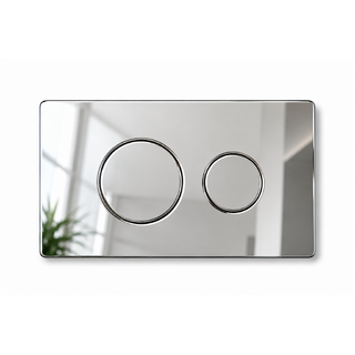 Carysil Chrome Round SS304 In Wall Toilet Push Plate