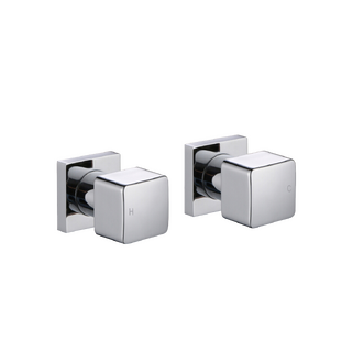 VOG Chrome Cubic Shower Wall Taps