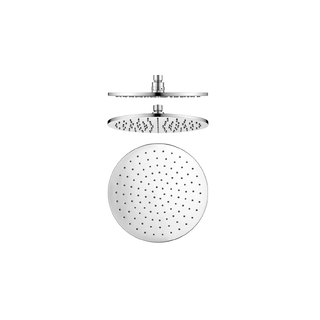 Round Chrome Brass Shower Head 250mm (Brass)