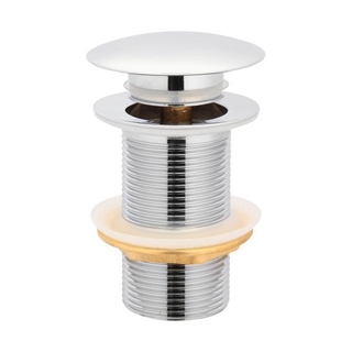 32/40mm Chrome Mushroom Solid Brass Basin Pop Up Waste NO Overflow