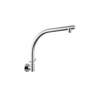 Round Chrome Swivel Wall Mounted Shower Arm