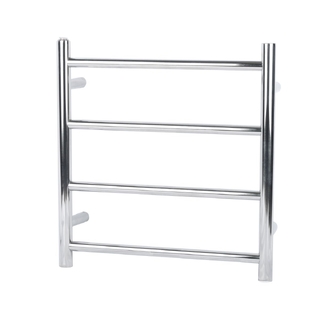 Round Chrome Electric Heated Towel Rack 4 Bars