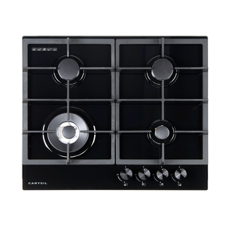 Carysil Built-In Black Glass 4 Burner Gas Hob 60cm