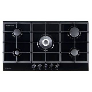 Carysil Built-In Black Glass Gas Cooktop 90cm