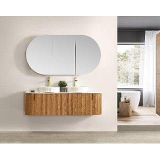 Navona 1200MM Wall Hung Forma Series Walnut Side Drawer Vanitiy