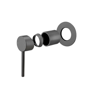 LUCID PIN Gunmetal Wall Mixer With 65MM coaver plate Trim Kit Only (match CLPM)