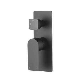 VOG Series Solid Gunmetal Bath/Shower Wall Mixer with Diverter Wall Mounted(color up)