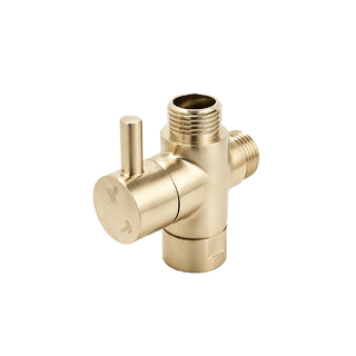 Light Brushed Brass Bidet Diverter