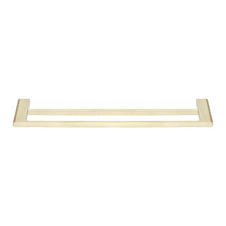 VOG - 600mm Light Brushed Brass Double Towel Rail