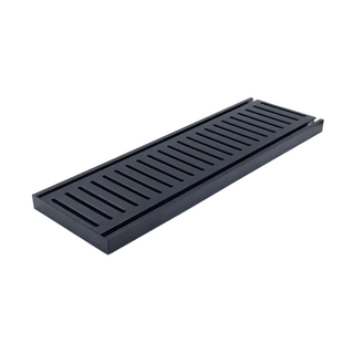 Muses Aluminium Brushed Black Ezy Flow Floor Grate 300 * 100 * 21 mm