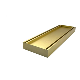 Muses Aluminium Brushed Gold Ezy Flow Tile Insert Grate 300 * 100 * 21mm