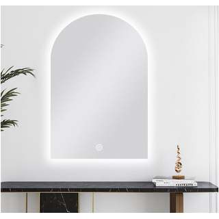 600 X 900 MM ARCHED SHAPE Frame-less Back-Lit Carysil LED Mirror