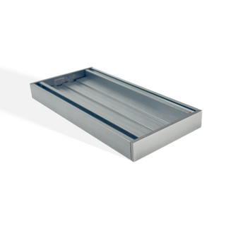 Muses Aluminium Slimline Tile Insert Brushed Gunmetal  300 * 100 * 26mm