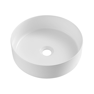 360x360x120mm Gloss White Above Counter Ceramic Basin