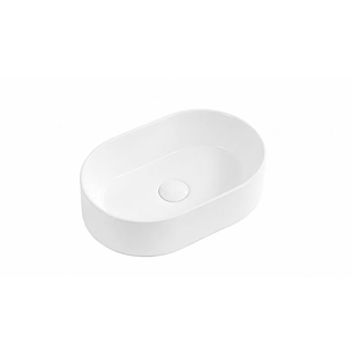 450 x 300 x 120 mm Round Matte White Above Counter Ceramic Basin