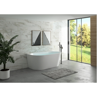 1700x800x600mm Jade Back to wall Matte White