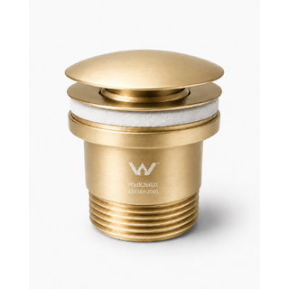 Carysil 32mm Light Brushed Gold No Overflow Basin Waste