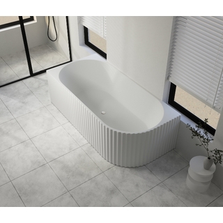 1700x800x600mm Gina Fluted Left Corner