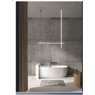 1700x800x600mm Gina Left Corner Matte White