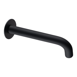 LUCID PIN Round Matte Black Bathtub/Basin Wall Spout