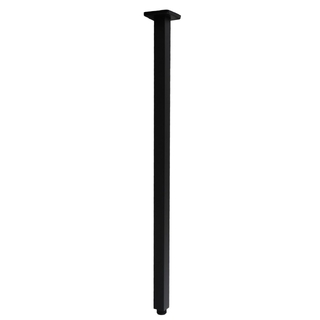 Square Black Ceiling Shower Arm 600mm