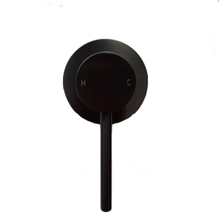 LUCID PIN - Black Wall Mixer ( 65MM Cover Plate)