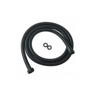1500mm Black Stainless Steel Water Inlet/Outlet Shower Hose