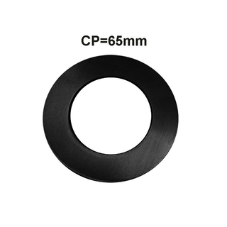 Matte Black Round Cover Plate 65mm